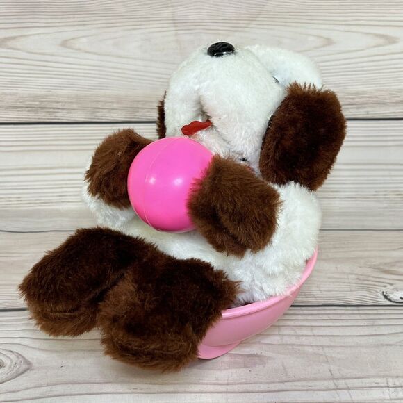 VTG Battery Operated Rocking Dog Toy Squeaker Plush Stuffed Animal Taiwan 70s? - Picture 5 of 10